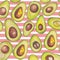 Watercolor avocado illustration. Nice food illustration