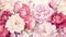watercolor background full-bloom peonies