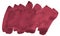 Watercolor background of trendy colors of Persian red with sharp borders and divorces. Watercolor brush stains.