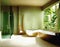 Watercolor of Bathroom tropical style interior design