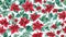 watercolor beautiful Poinsettia, creative tile seamless repeating pattern Generative AI