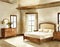 Watercolor of Bedroom with wooden beige framed