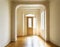 Watercolor of Beige hallway in a classic