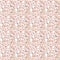 Watercolor beige peach flowers on twigs. Seamless pattern of flowering branches for the design of banners, business cards