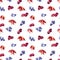 Watercolor berries pattern