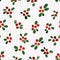 Watercolor berries - seamless pattern