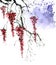 Watercolor blossom tree