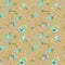 Watercolor blue freesia flowers seamless pattern