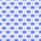 Watercolor blue patterns in Gzhel style geometric seamless pattern 01