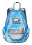 Watercolor blue school backpack