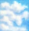 Watercolor blue sky background