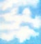 Watercolor blue sky background