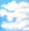 Watercolor blue sky background