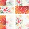 Watercolor bouquet flowers with colorful openwork. Seamless pattern on a white background.
