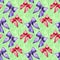 Watercolor bows. Seamless pattern for fabrics, paper, wallpaper