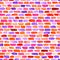 Watercolor bricks. Vector abstract seamless pattern.