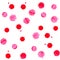 Watercolor bright pink blot blob spot seamless pattern background