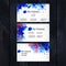 Watercolor business card template