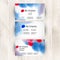 Watercolor business card template