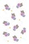 Watercolor butterfly violet cute romanric card illustartion