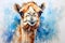 watercolor Camel Watercolor realistic camel desert