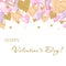 Watercolor card for Valentine`s Day.
