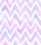 Watercolor chevron of purple color with white background. Seamless pattern for fabric
