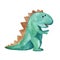 Watercolor childish dinosaur