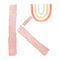 Watercolor Children`s alphabet letter K in the style abstract rainbow design. Cute kids font lettering design for nursery baby