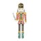 Watercolor Christmas Nutcracker, wooden soldier toy
