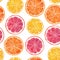 Watercolor citrus pattern