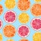 Watercolor citrus pattern