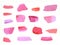 Watercolor clipart pink brush strokes, hand-painted, white background