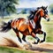 Watercolor Clydesdale Horses in Full Capture the with Stunning Print and Artful