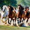 Watercolor Clydesdale Horses in Full Capture the with Stunning Print and Artful