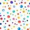 Watercolor confetti seamless pattern.