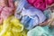 Watercolor cotton clothe background, colored bandage