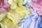 Watercolor cotton clothe background, colored bandage