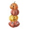 Watercolor cute pumpkins. Vegetable friends. Halloween illustration