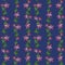 Watercolor dandelions wildflowers seamless texture pattern background