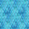 Watercolor diagonal stripe plaid seamless pattern. Blue teal stripes on white background