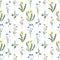 Watercolor digital paper pattern daisy dandelion lupine cornflower flowers seamless illustration set of summer botanical decoratio