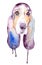 watercolor drawing of a pet - dog. Basset hound.