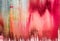 Watercolor drips. Abstract painting. Oil on canvas. Colorful Background texture. Blue and red color. close-up Fragment