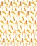 Watercolor ears of wheat seamless pattern