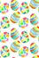 Watercolor egg seamless patten