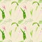 Watercolor elegance calla lilies hand drawn patterns