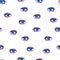 Watercolor eyes on a white background - seamless pattern. Prints