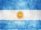 Watercolor flag background. Argentina