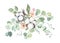 Watercolor floral illustration collection - green leaf brunches, for wedding stationary, wallpapers, greetings